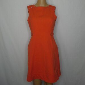 Julia Jordan Sleeveless Stud Mini Dress Orange Tangerine
